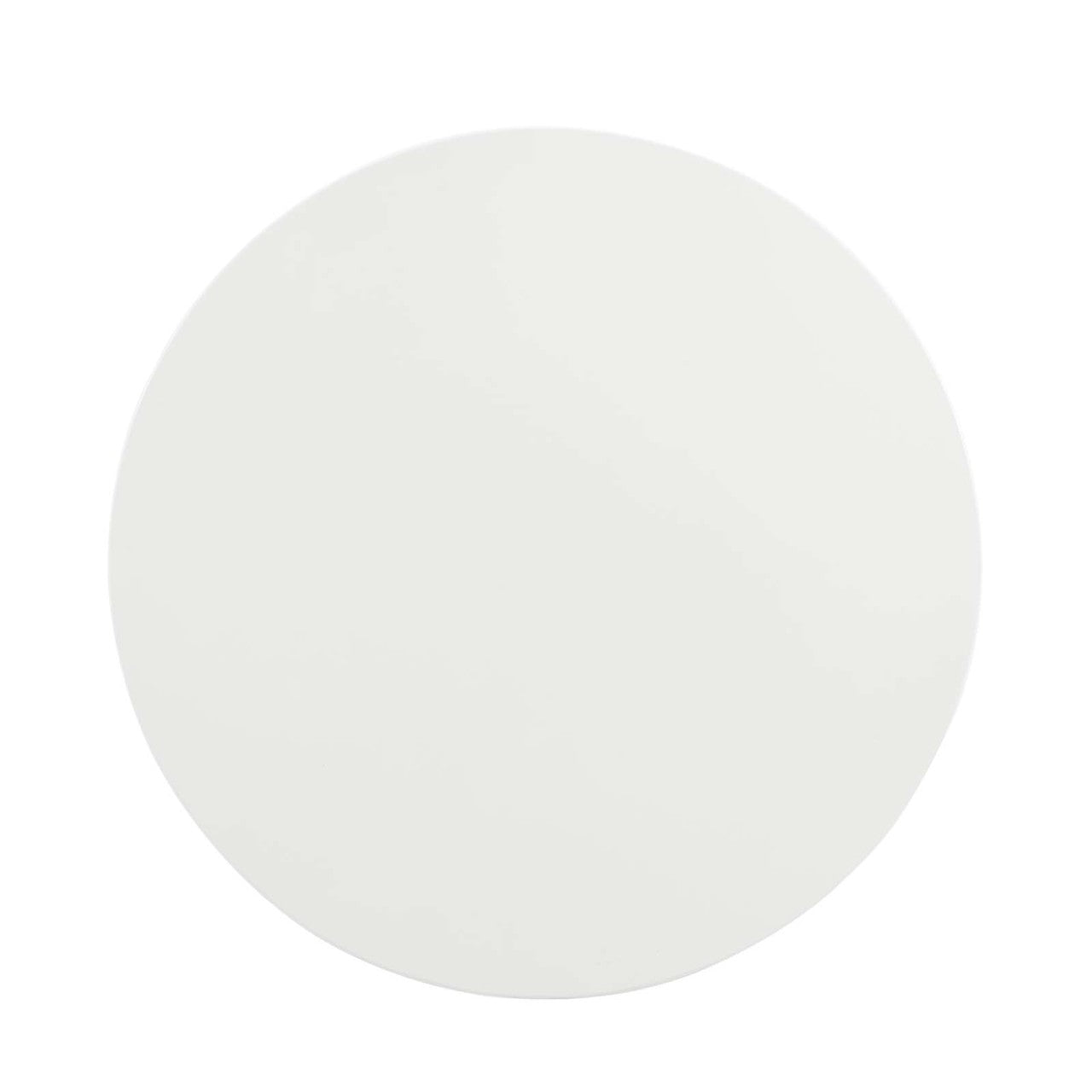 Lippa 36" Round Dining Table, Metal Steel Wood, White Rose Gold 15206