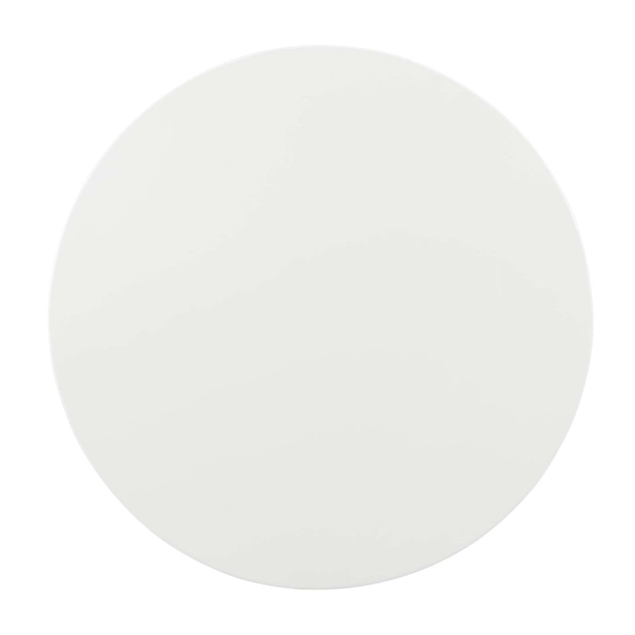 Lippa 40" Round Dining Table, Metal Steel Wood, Gold White 15355