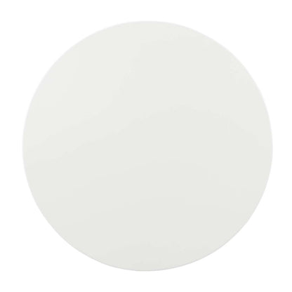 Lippa 40" Round Dining Table, Metal Steel Wood, Gold White 15355