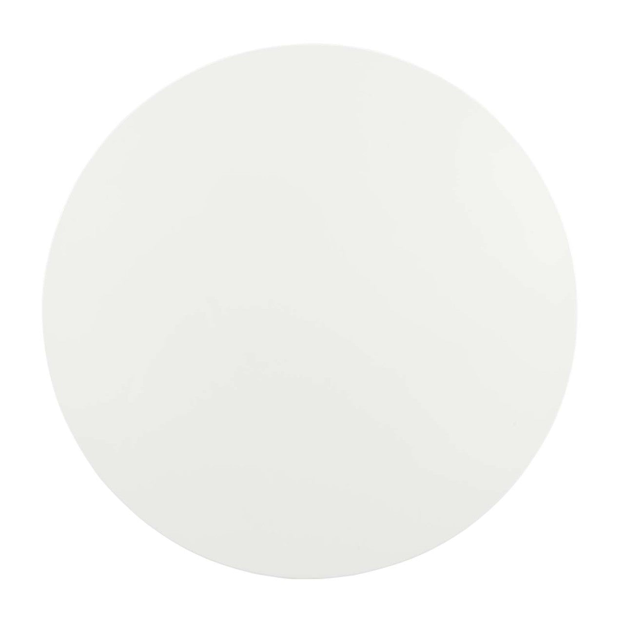 Lippa 47" Round Dining Table, Metal Steel Wood, Gold White 15211