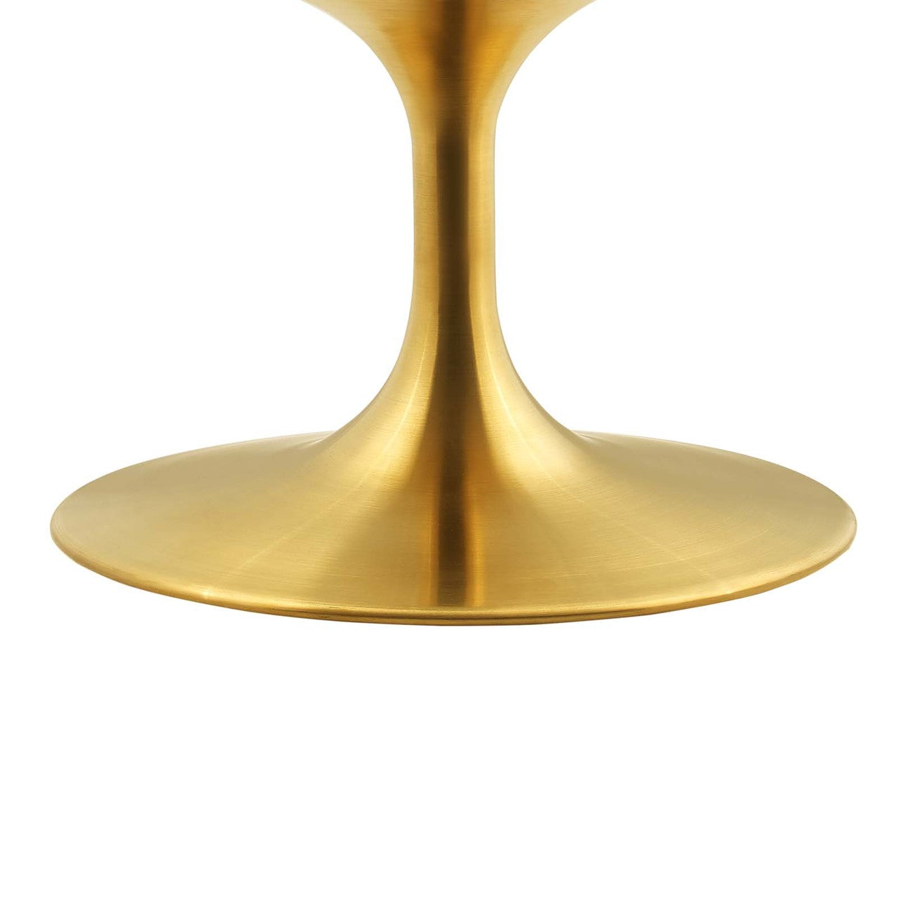 Lippa 36" Coffee Table, Metal Steel Wood, Gold White 14264