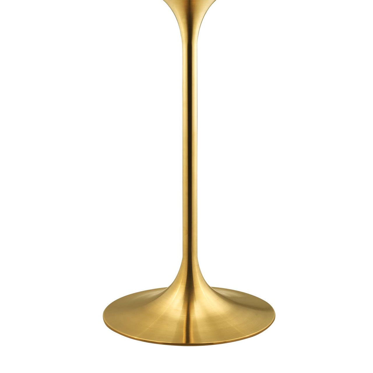 Lippa 28" Bar Table, Metal Steel Wood, Gold White 14267