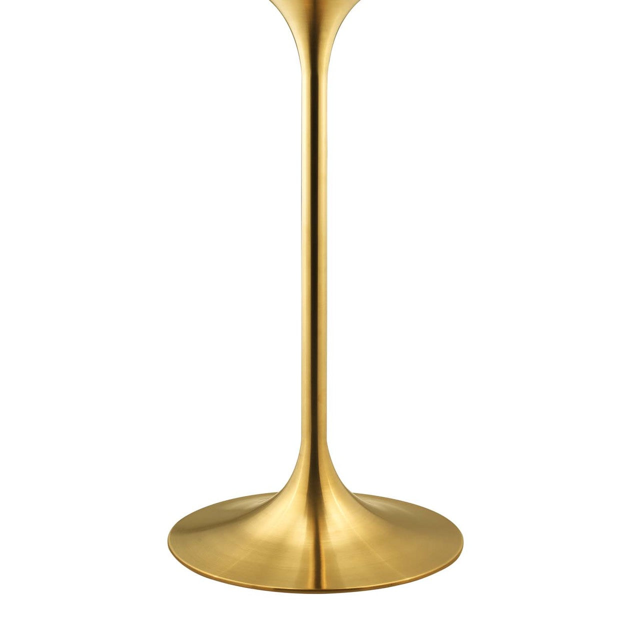Lippa 28" Bar Table, Metal Steel Artificial Marble, Gold White 15231