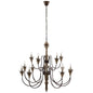 Nobility Pendant Light Ceiling Pendant Light Ceiling, Metal Steel Wood, Natural Brown 15367
