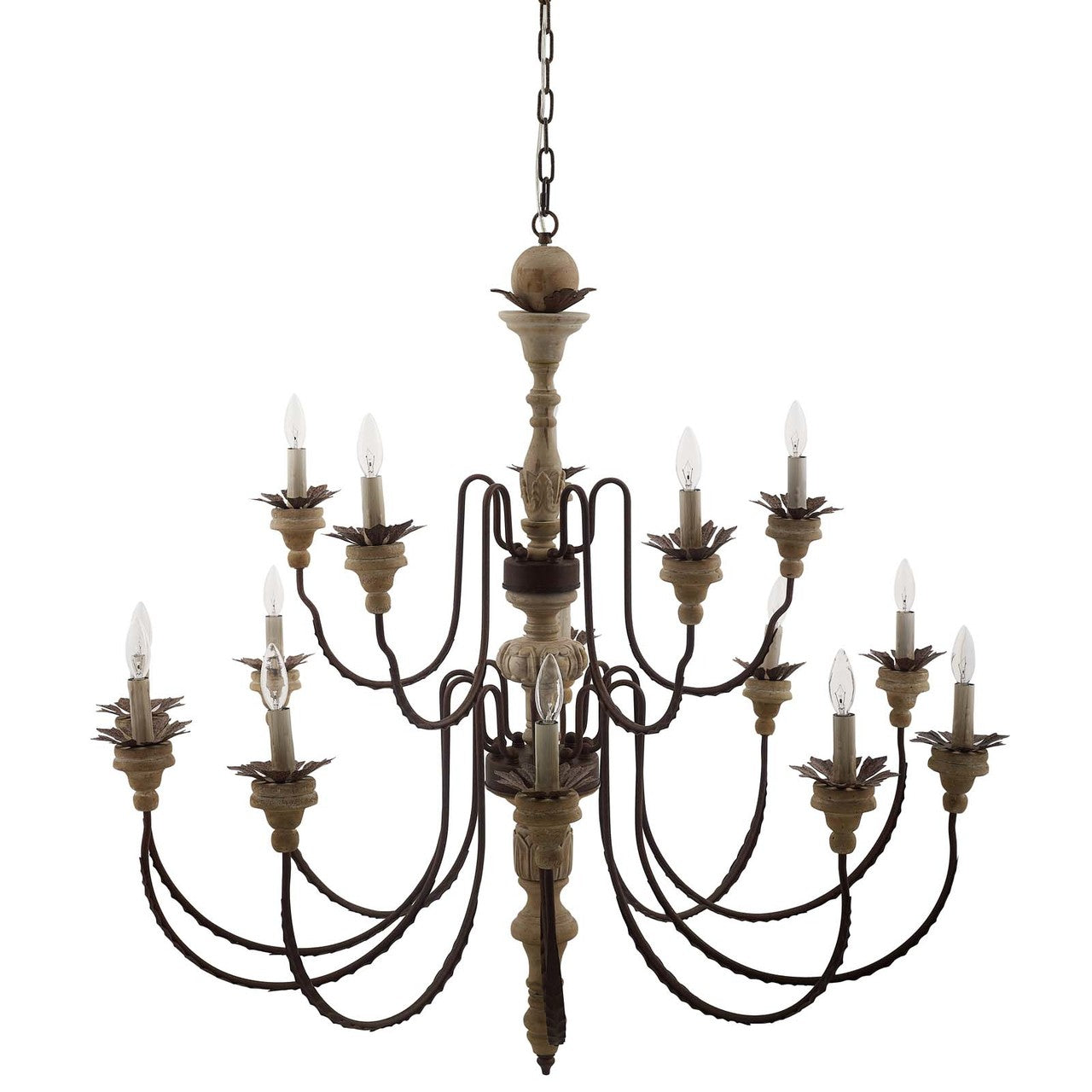 Nobility Pendant Light Ceiling Pendant Light Ceiling, Metal Steel Wood, Natural Brown 15367