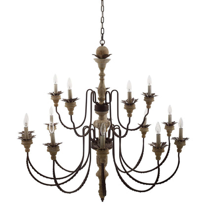 Nobility Pendant Light Ceiling Pendant Light Ceiling, Metal Steel Wood, Natural Brown 15367
