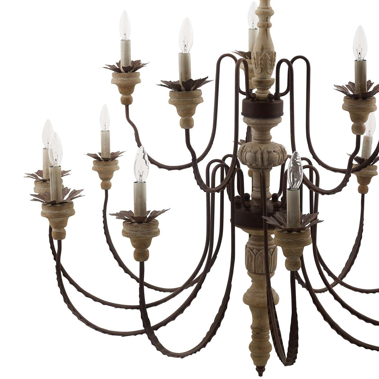 Nobility Pendant Light Ceiling Pendant Light Ceiling, Metal Steel Wood, Natural Brown 15367