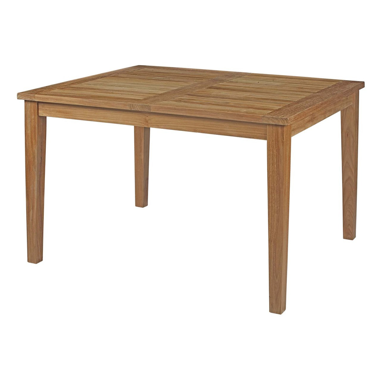 Marina 5 Piece Outdoor Patio Teak Outdoor Dining Set, Wood, White Natural 14276