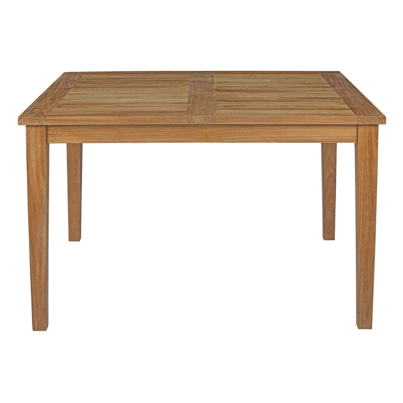 Marina 5 Piece Outdoor Patio Teak Outdoor Dining Set, Wood, White Natural 14276