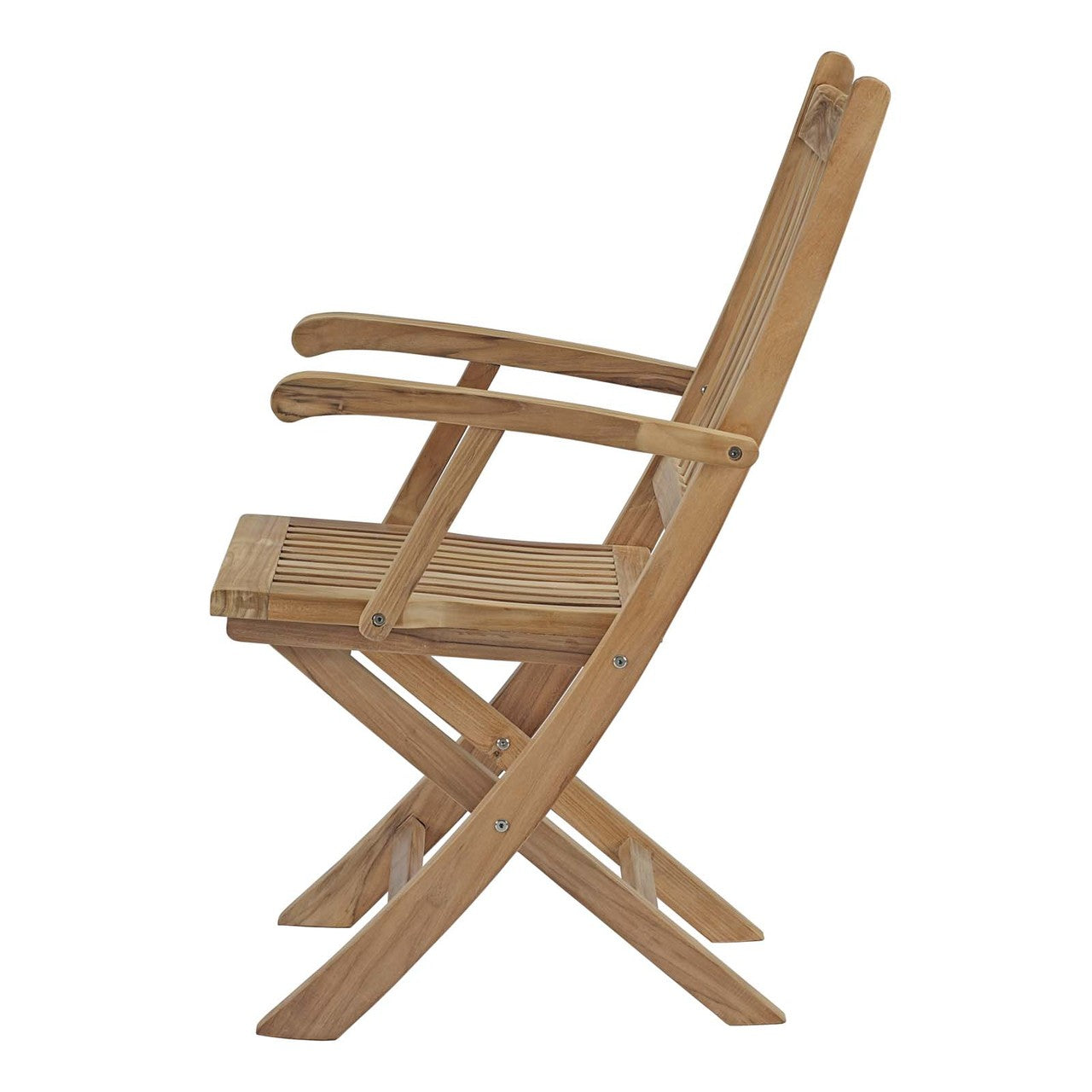 Marina 7 Piece Outdoor Patio Teak Outdoor Dining Set, Wood, Natural 14281