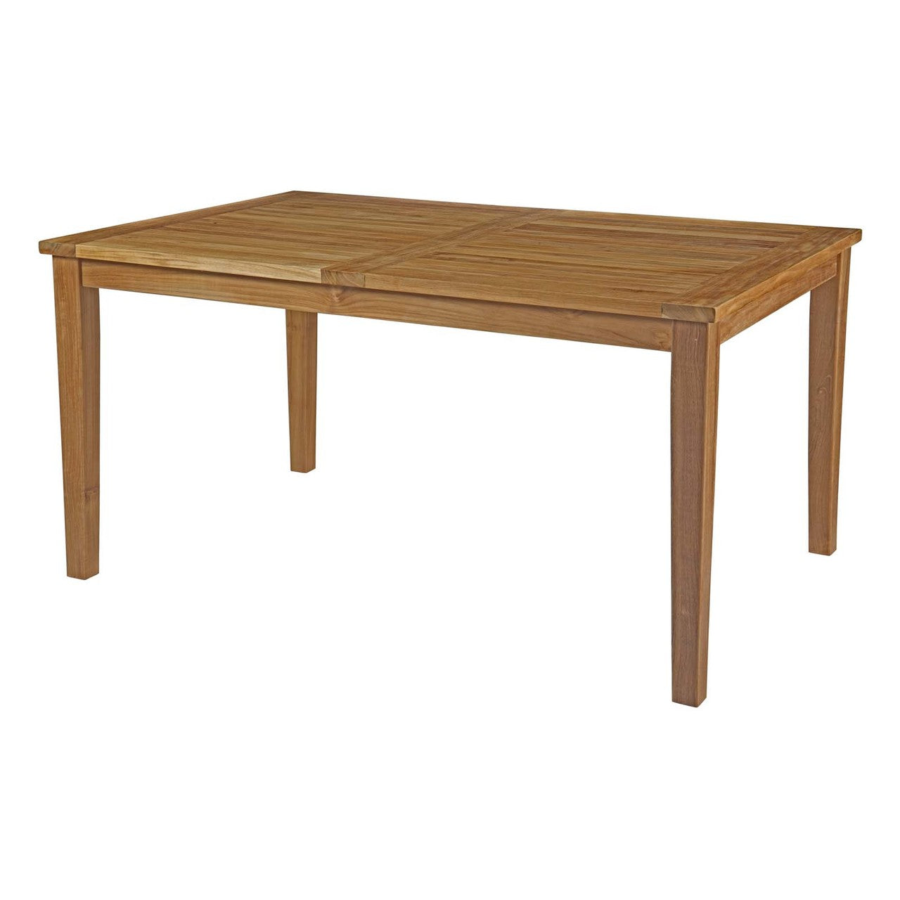 Marina 7 Piece Outdoor Patio Teak Outdoor Dining Set, Wood, White Natural 14282