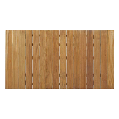 Marina 7 Piece Outdoor Patio Teak Outdoor Dining Set, Wood, White Natural 14286