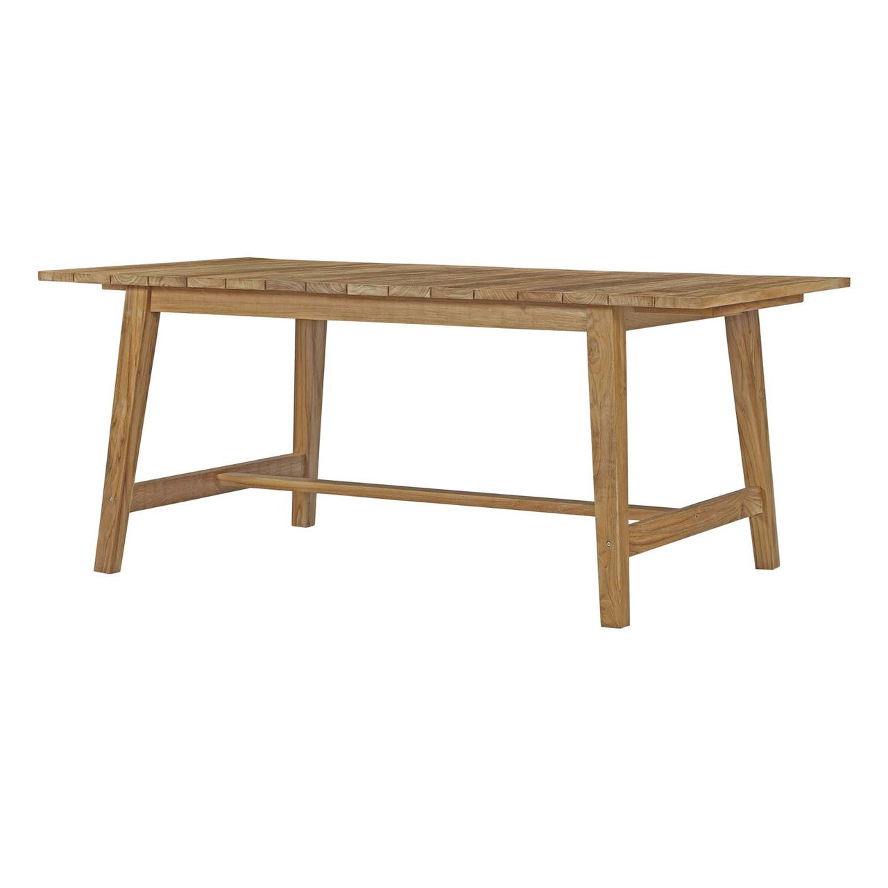 Marina 7 Piece Outdoor Patio Teak Outdoor Dining Set, Wood, Natural 14288