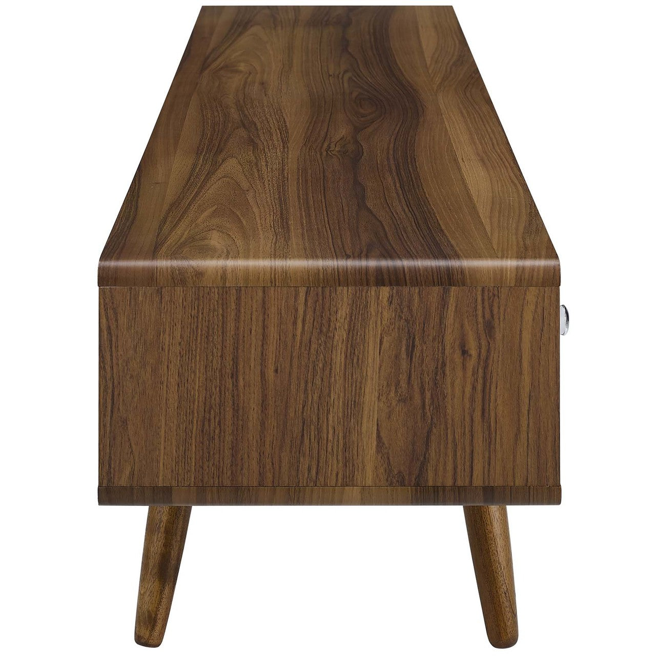 Transmit 70" Media Console Wood TV Stand, Wood, Natural Brown White 15376
