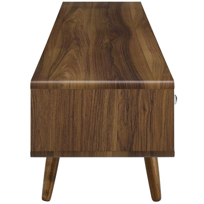 Transmit 70" Media Console Wood TV Stand, Wood, Natural Brown White 15376