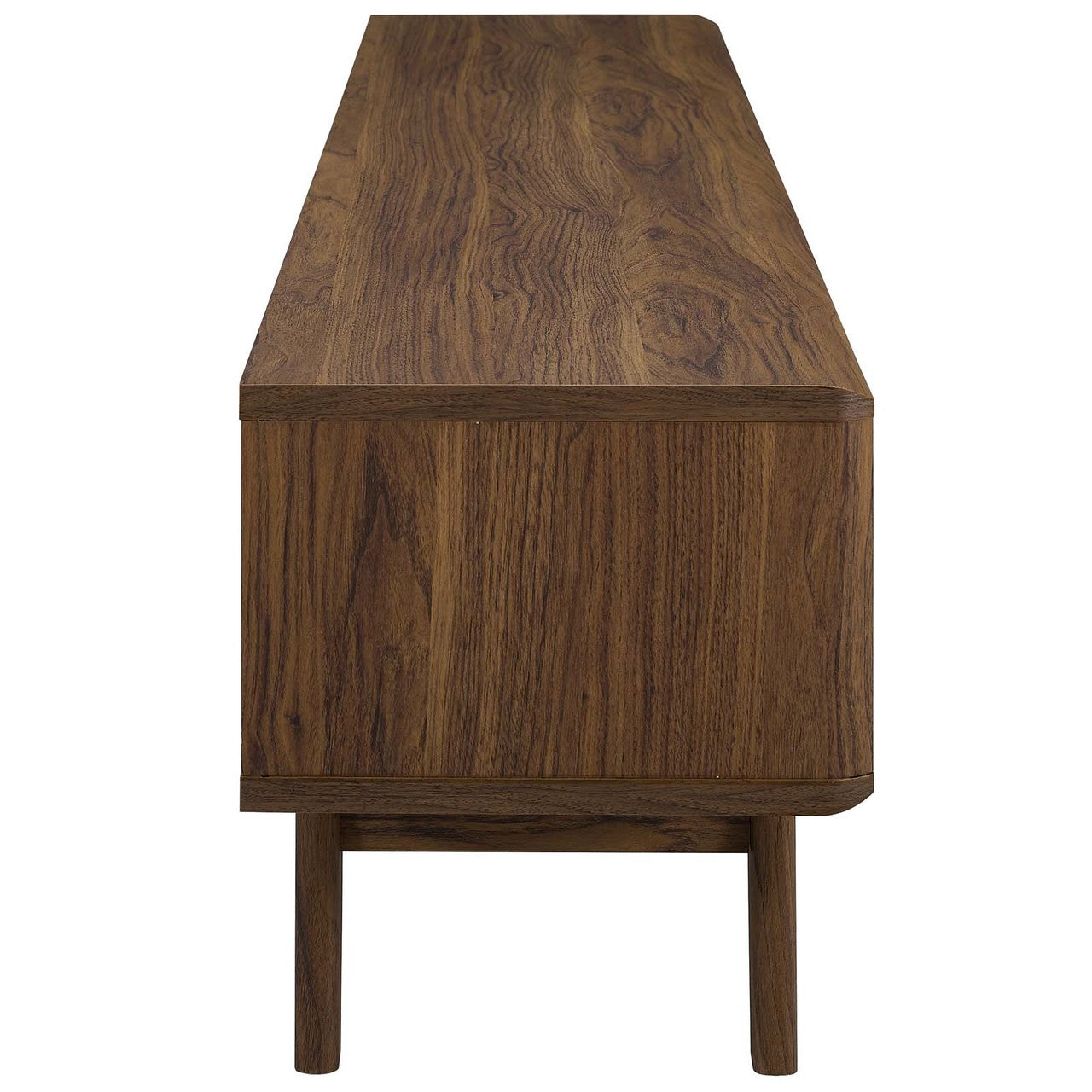 Envision 70" Media Console Wood TV Stand, Wood, Natural Brown White 15378