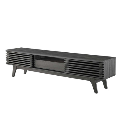 Render 70" TV Stand, Wood, Dark Grey Gray, 18158