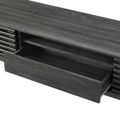 Render 70" TV Stand, Wood, Dark Grey Gray, 18158