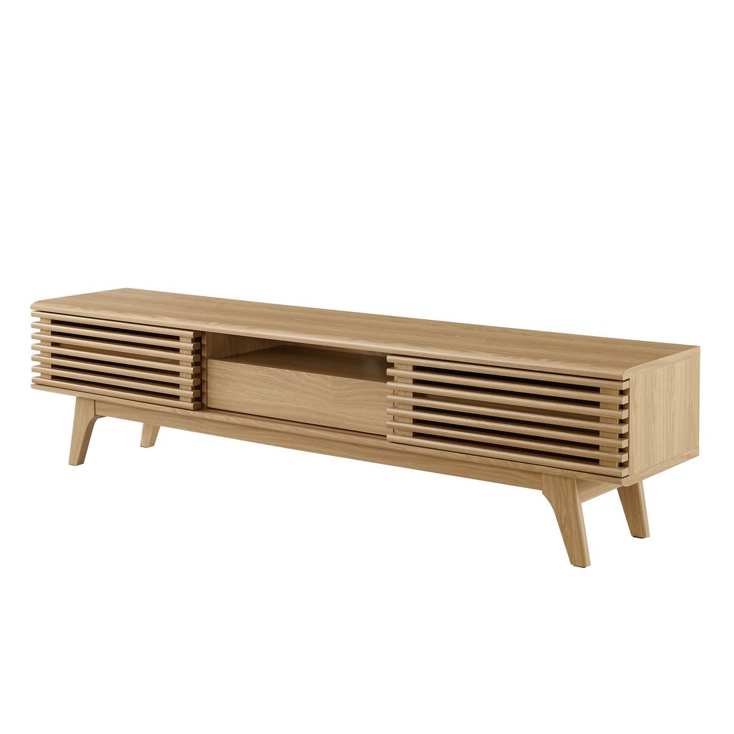 Render 70" TV Stand, Wood, Brown Oak, 18159