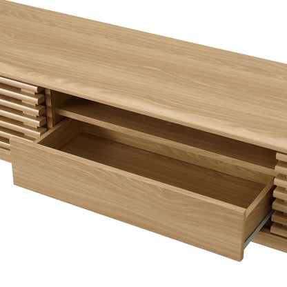 Render 70" TV Stand, Wood, Brown Oak, 18159