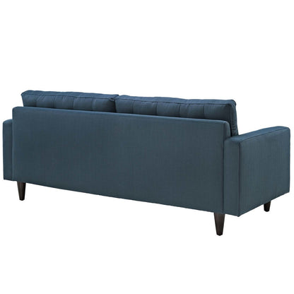 Empress Sofa, Loveseat and Armchair Set of 3, Fabric, Navy Blue 14299