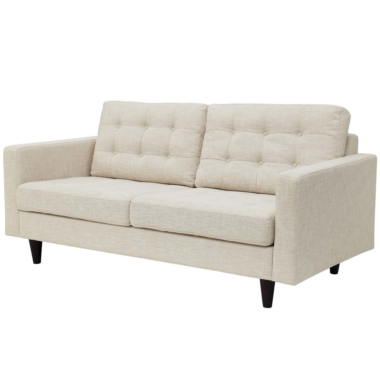 Empress Sofa, Loveseat and Armchair Set of 3, Fabric, Beige 14300