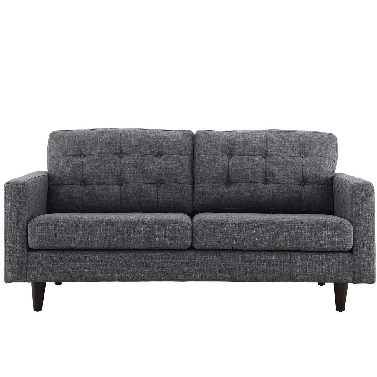 Empress Sofa, Loveseat and Armchair Set of 3, Fabric, Grey Gray 14301