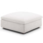 Commix Down Filled Overstuffed Ottoman, Fabric, Beige 15707