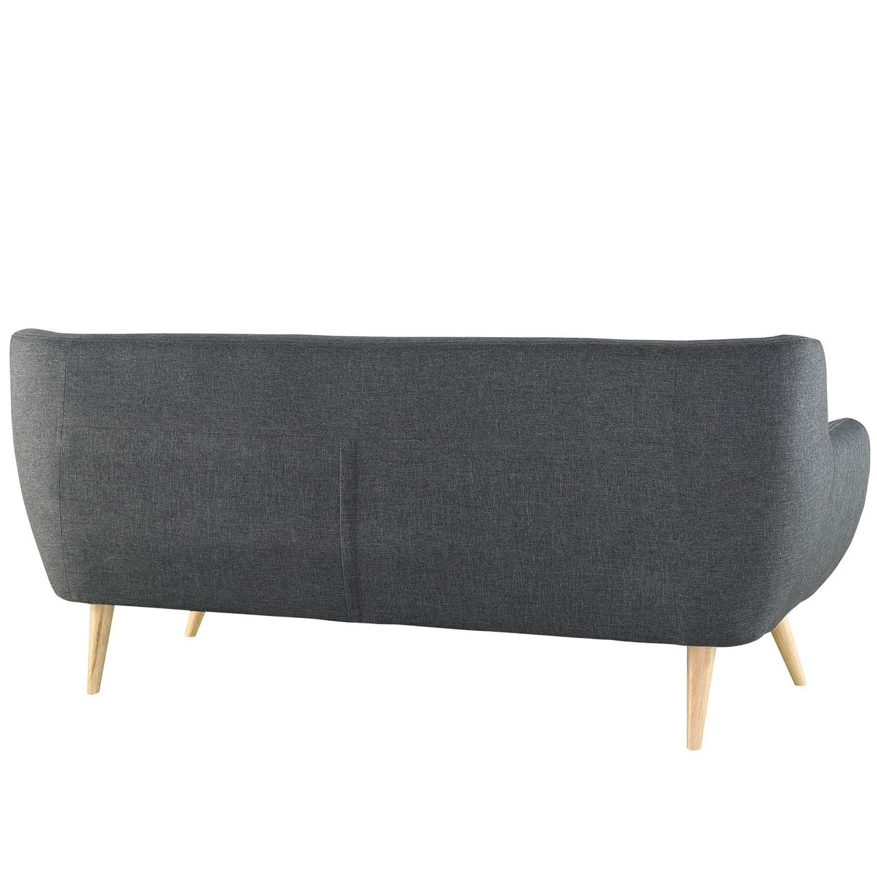 Remark 3 Piece Living Room Sofa and Two Armchairs Set, Fabric, Grey Gray 14312