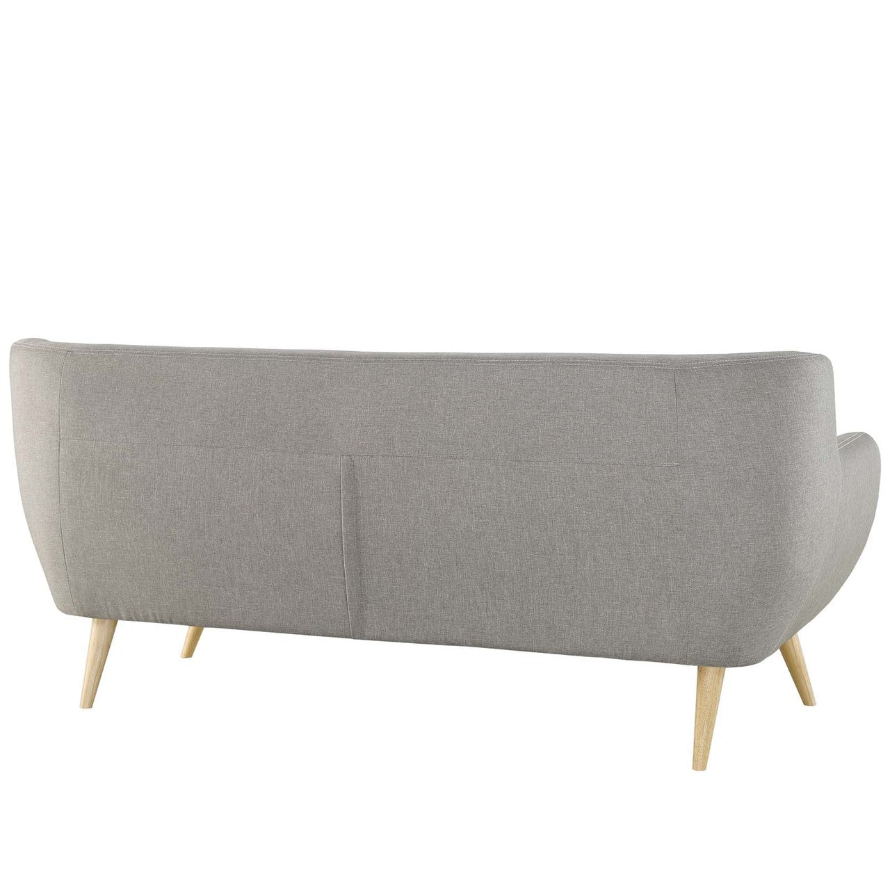 Remark 3 Piece Living Room Sofa and Two Armchairs Set, Fabric, Light Grey Gray 14313