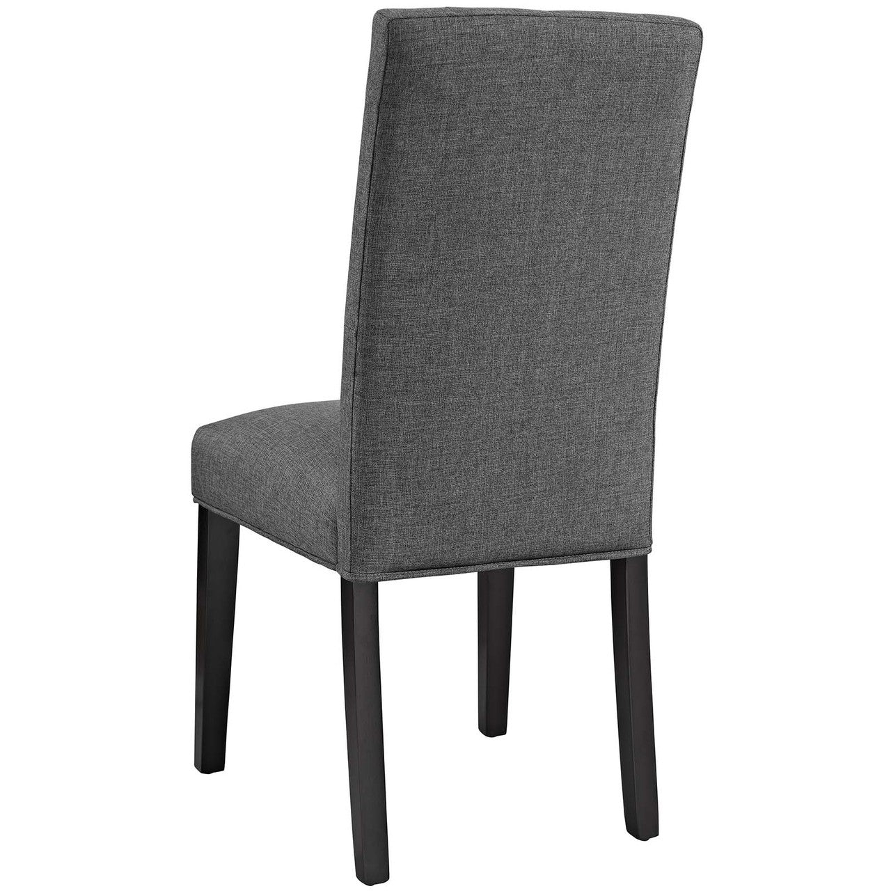 Confer Dining Side Chair Fabric Set of 2, Fabric, Grey Gray 14322