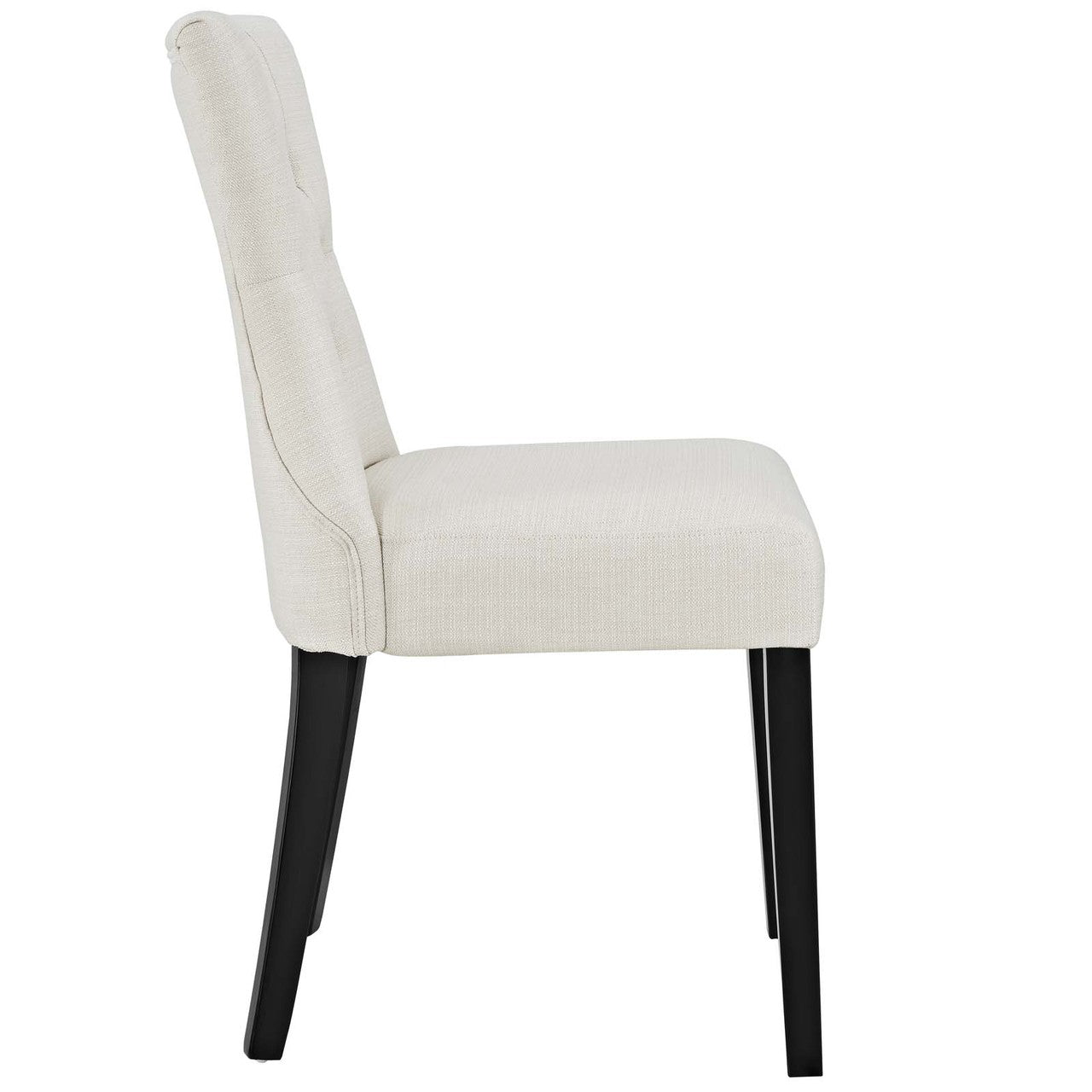 Silhouette Dining Side Chairs Upholstered Fabric Set of 4, Fabric, Beige 14327