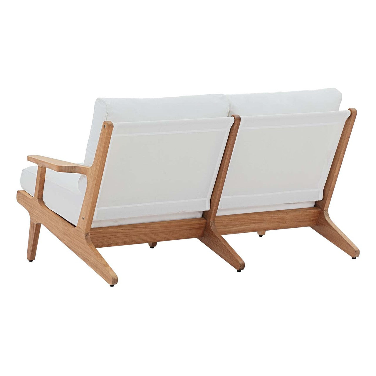 Saratoga 5 Piece Outdoor Patio Teak Set, Wood, White Natural 15070