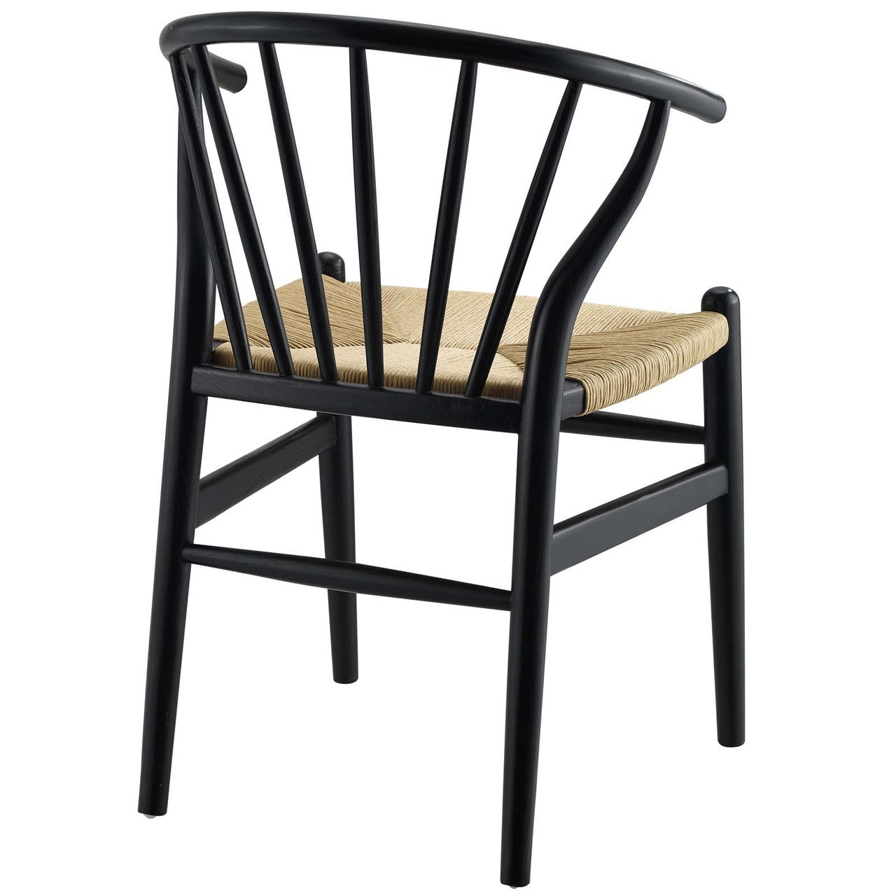 Flourish Spindle Wood Dining Side Chair, Wood, Black 15385