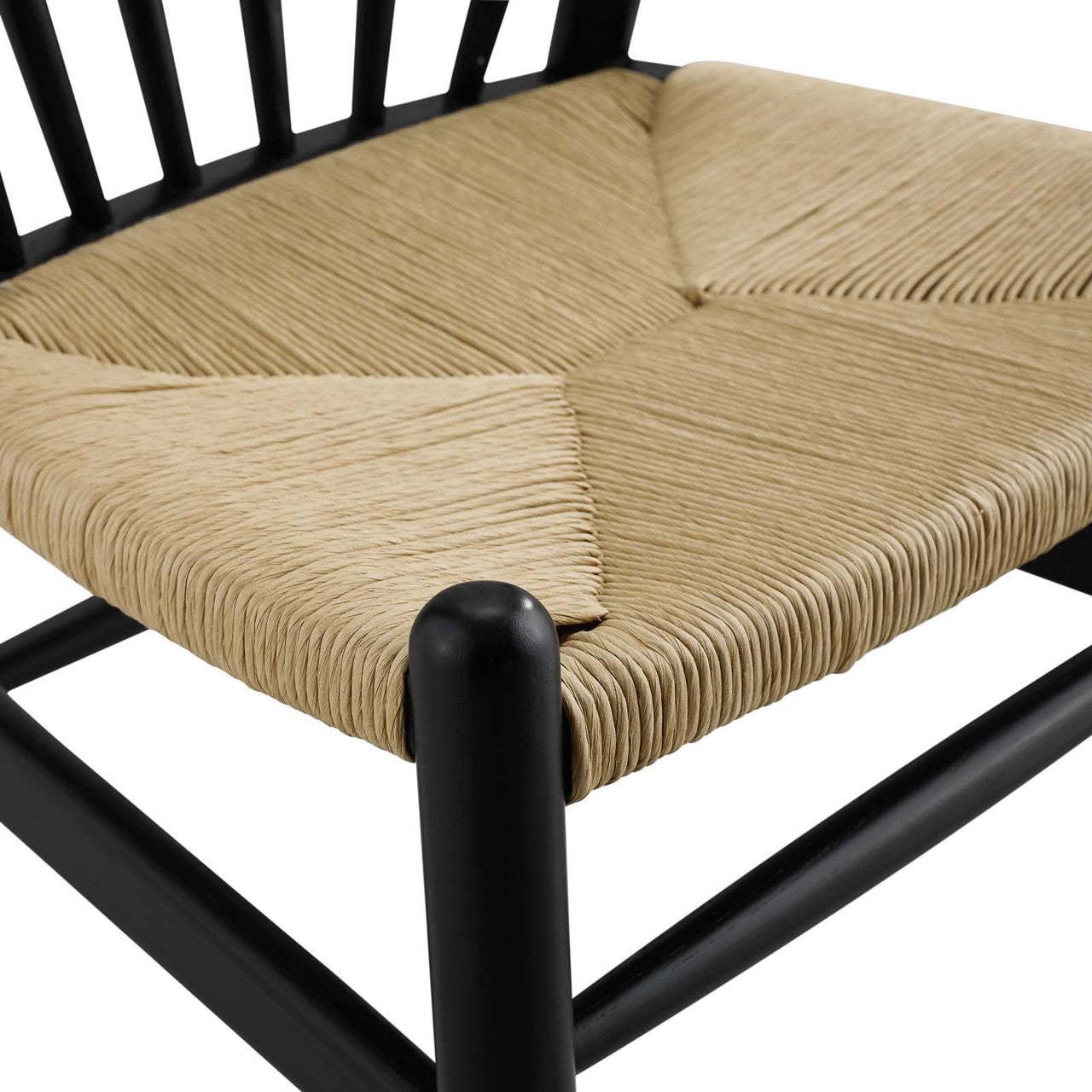 Flourish Spindle Wood Dining Side Chair, Wood, Black 15385