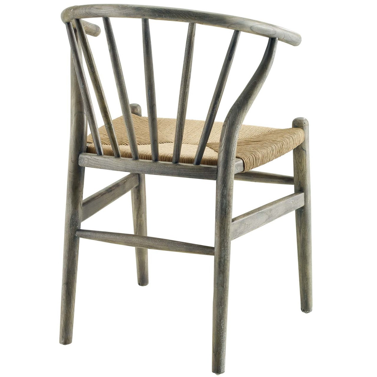 Flourish Spindle Wood Dining Side Chair, Wood, Grey Gray 15386