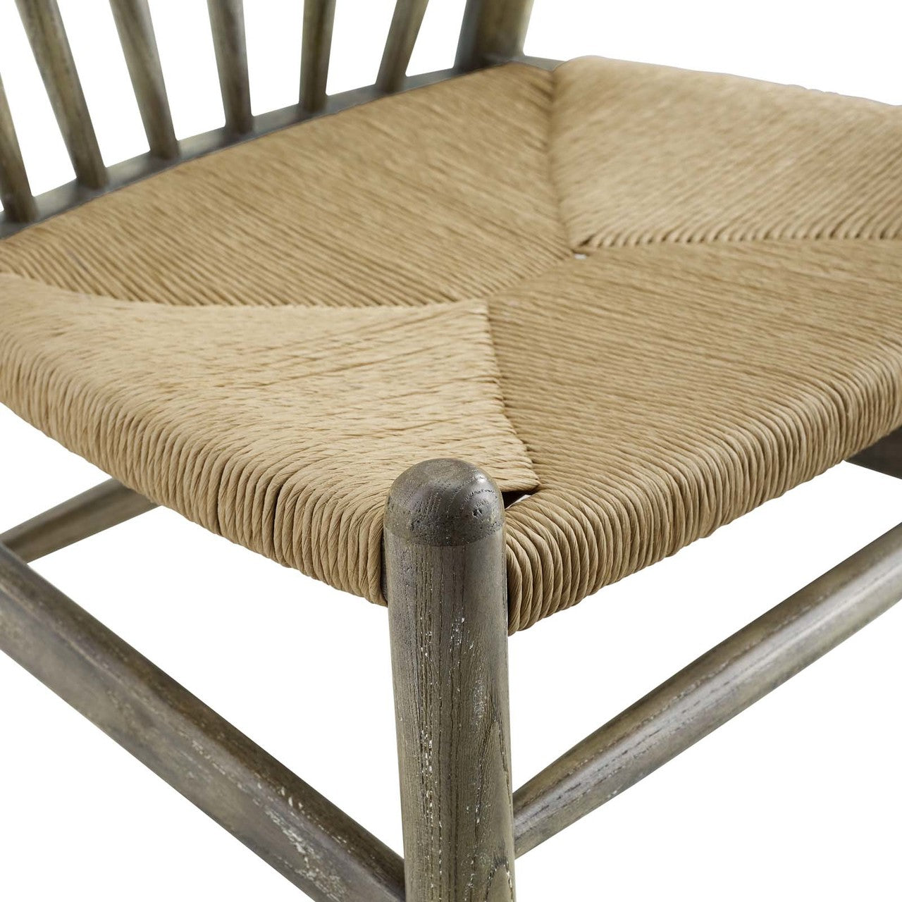Flourish Spindle Wood Dining Side Chair, Wood, Grey Gray 15386