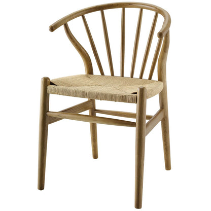 Flourish Spindle Wood Dining Side Chair, Wood, Natural 15387