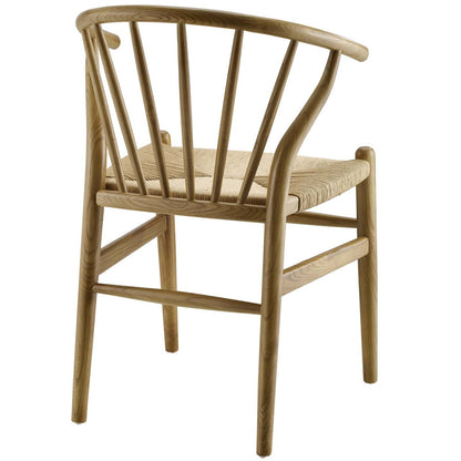 Flourish Spindle Wood Dining Side Chair, Wood, Natural 15387