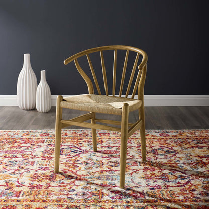 Flourish Spindle Wood Dining Side Chair, Wood, Natural 15387