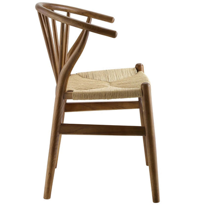 Flourish Spindle Wood Dining Side Chair, Wood, Brown 15388