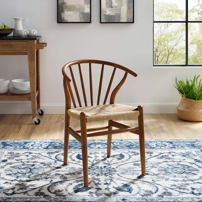 Flourish Spindle Wood Dining Side Chair, Wood, Brown 15388