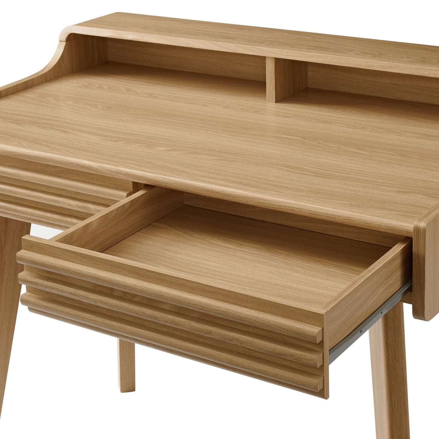 Render Writing Desk, Wood, Brown Oak, 18173