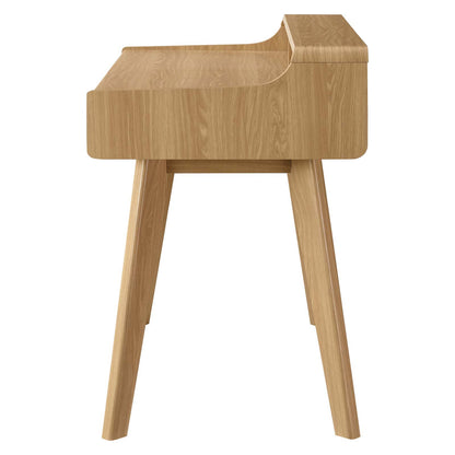 Render Writing Desk, Wood, Brown Oak, 18173