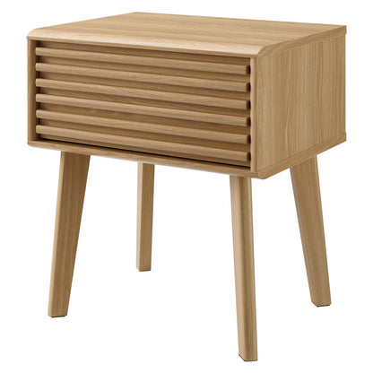 Render End Table, Wood, Brown Oak, 18180