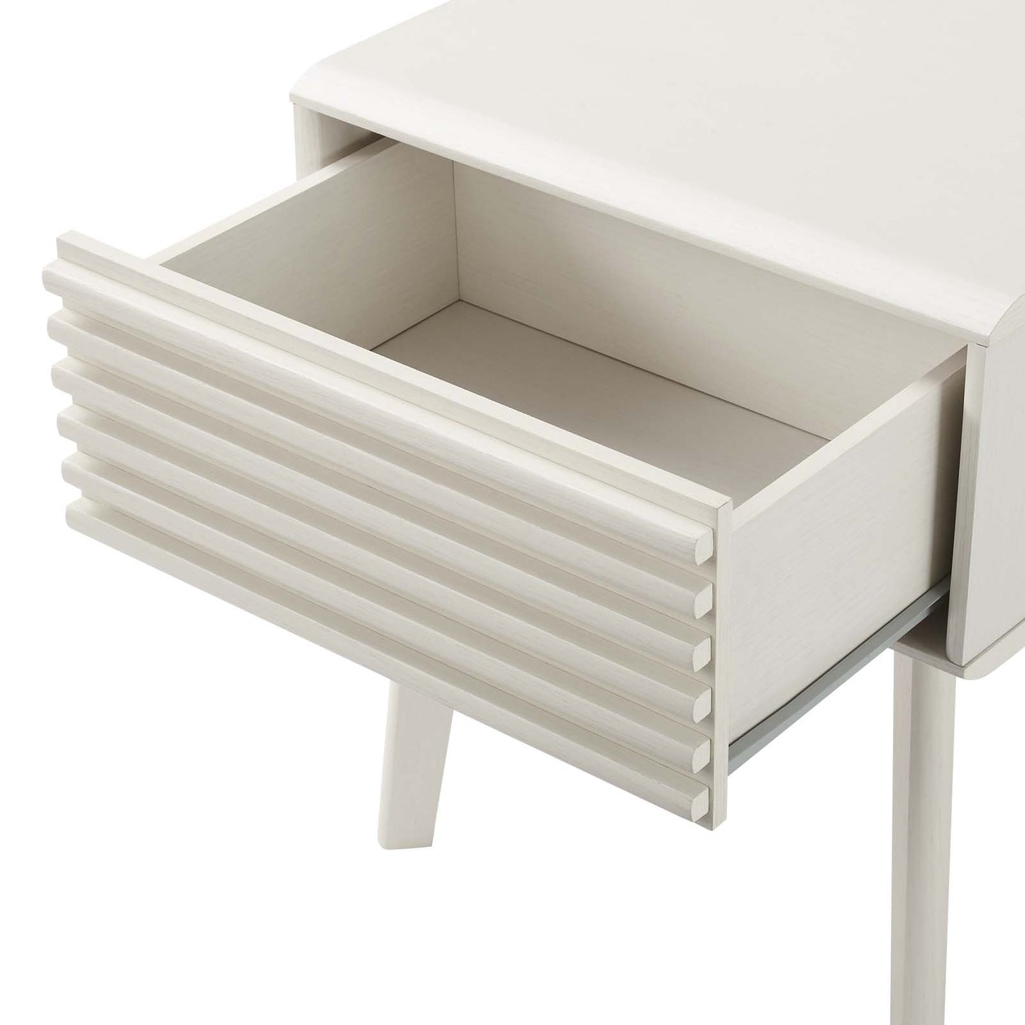 Render End Table, Wood, White, 18182
