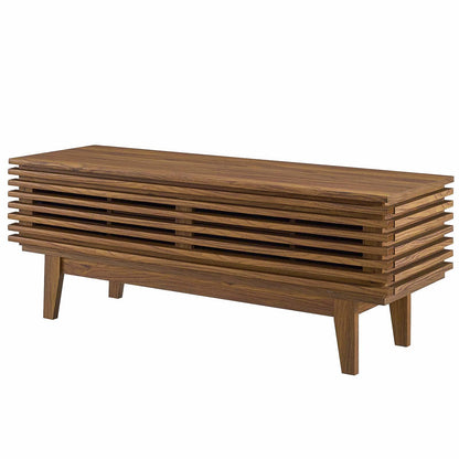 Render 46" TV Stand, Wood, Natural Walnut Brown, 17995
