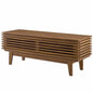 Render 46" TV Stand, Wood, Natural Walnut Brown, 17995
