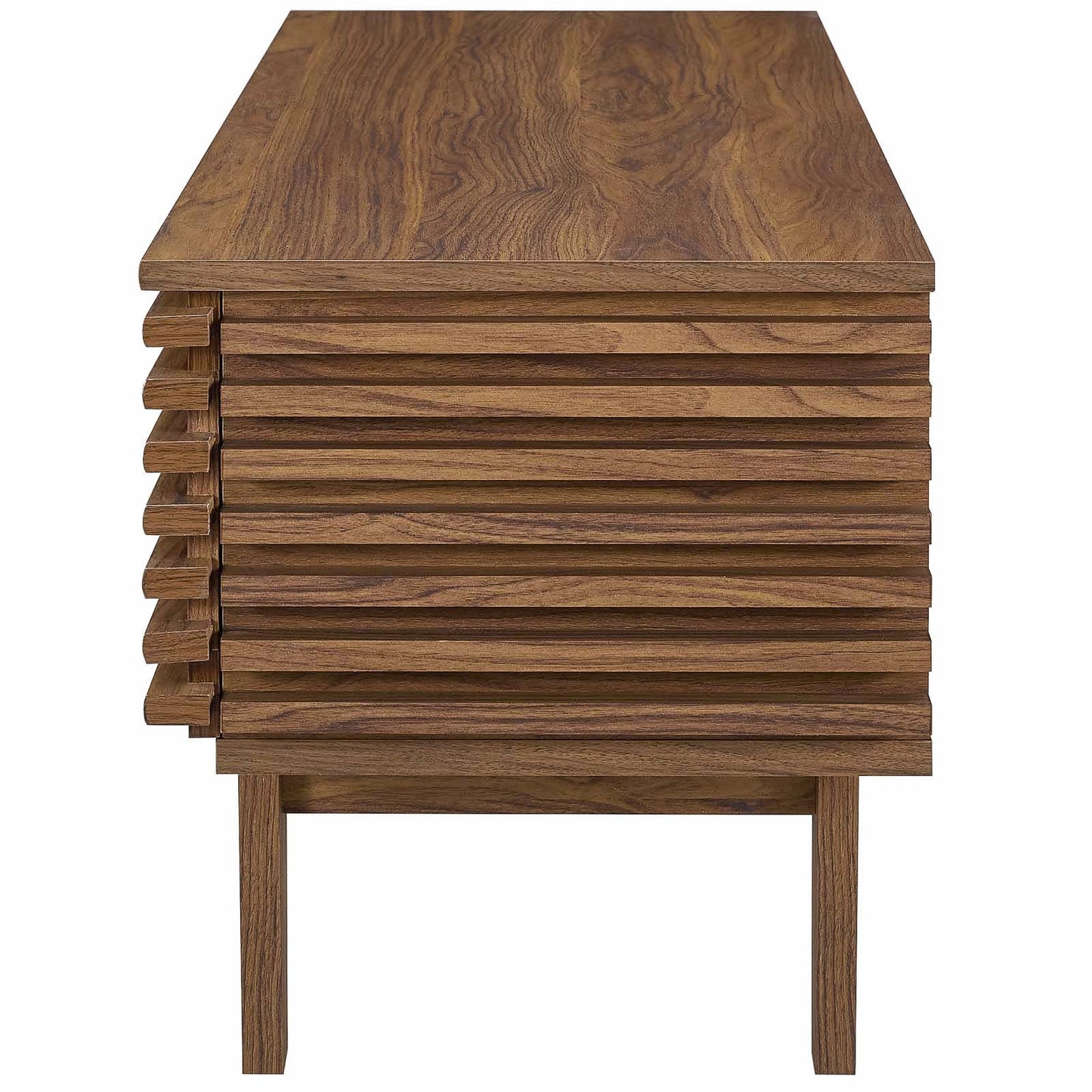 Render 46" TV Stand, Wood, Natural Walnut Brown, 17995