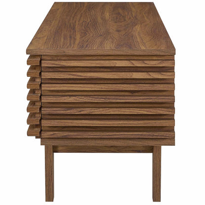 Render 46" TV Stand, Wood, Natural Walnut Brown, 17995
